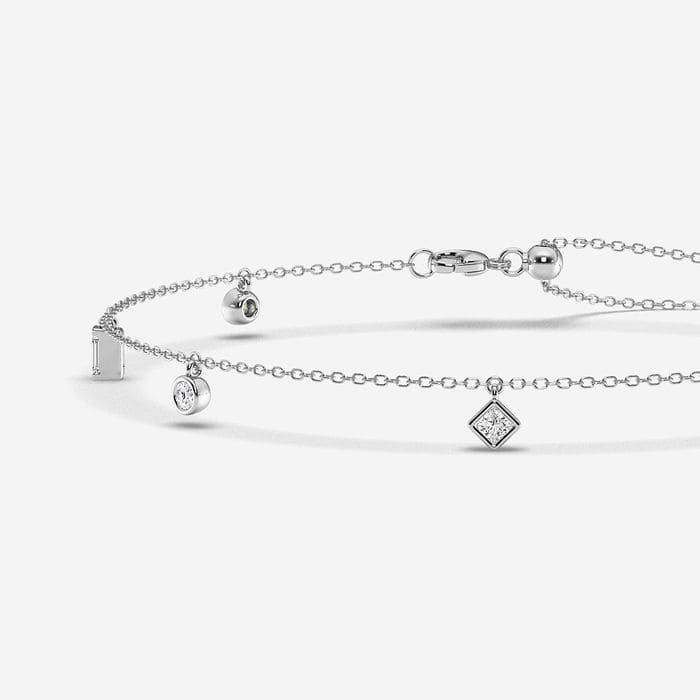 Multi-Shape Dangle Charm Anklet