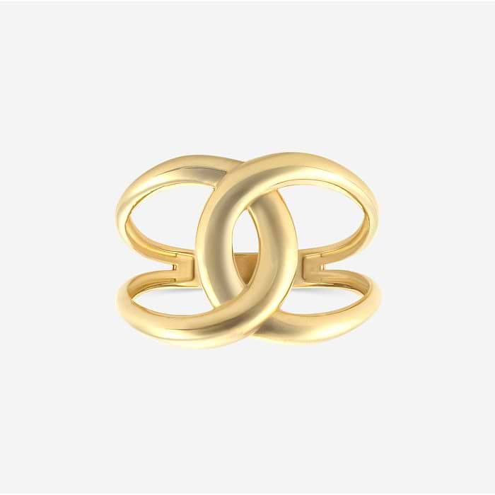 Plain Gold Infinity Knot Fashion Ring