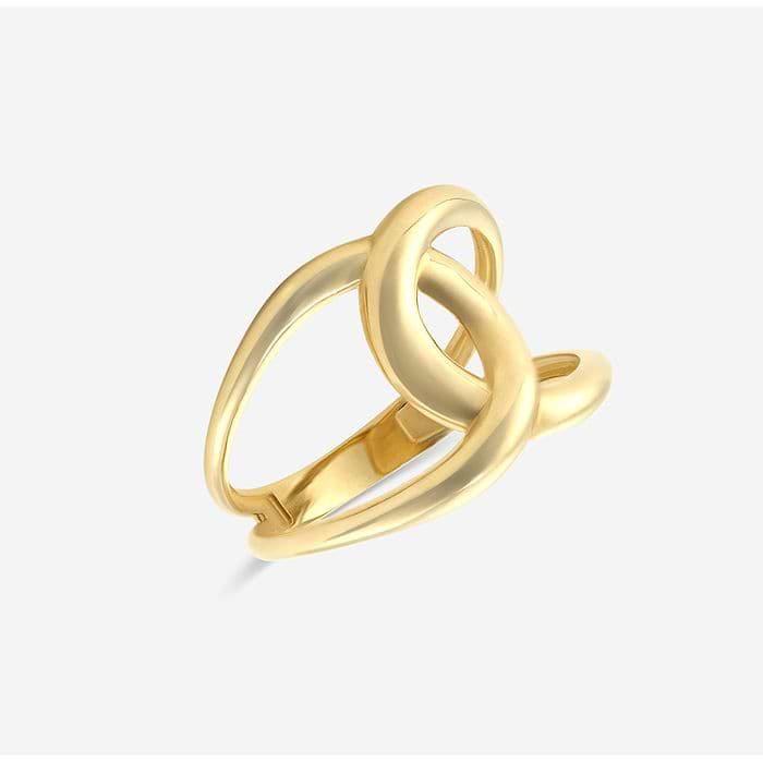 Plain Gold Infinity Knot Fashion Ring