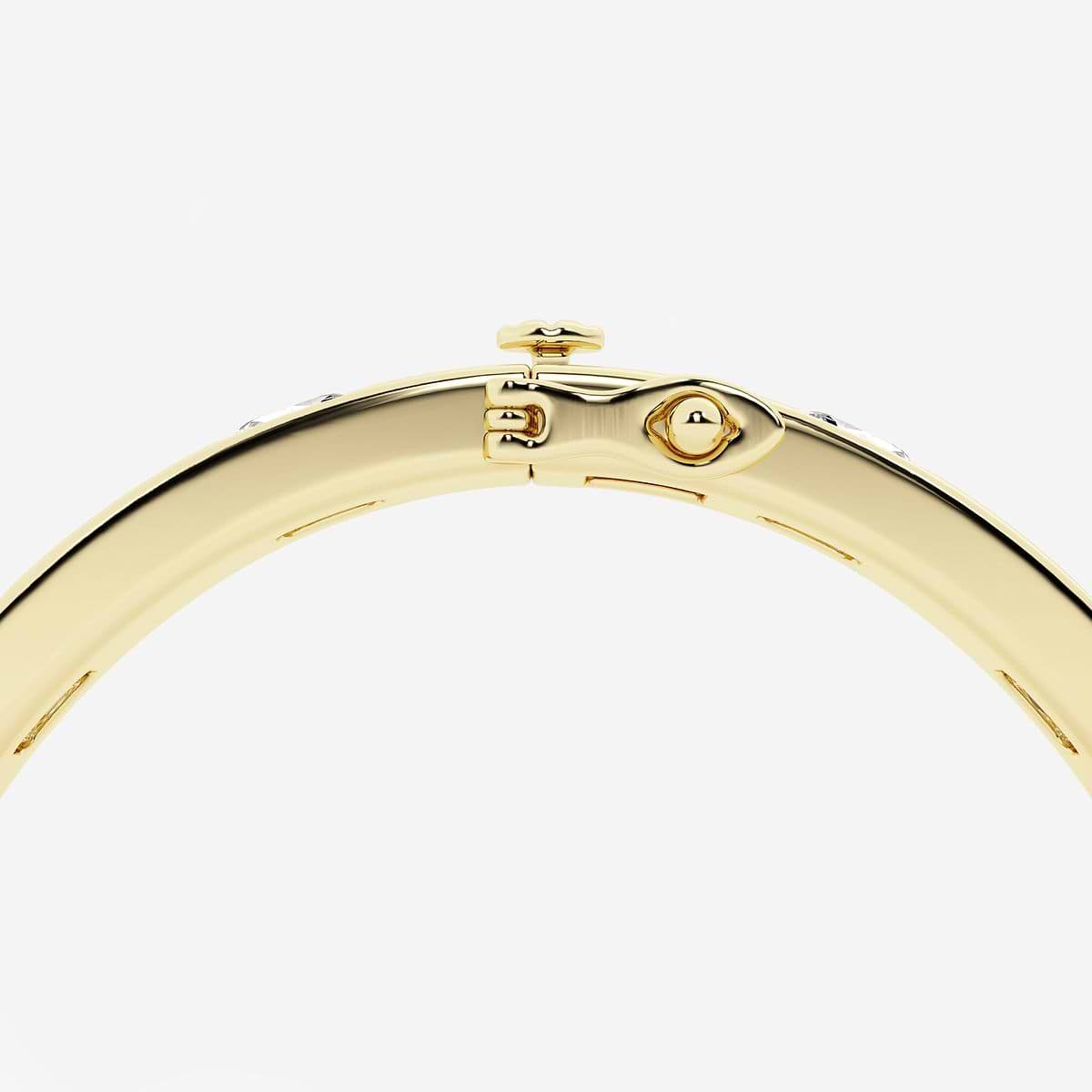 Additional Image 2 for  10 3/4 ctw Asscher Lab Grown Diamond  Bangle Bracelet - 6 Inches