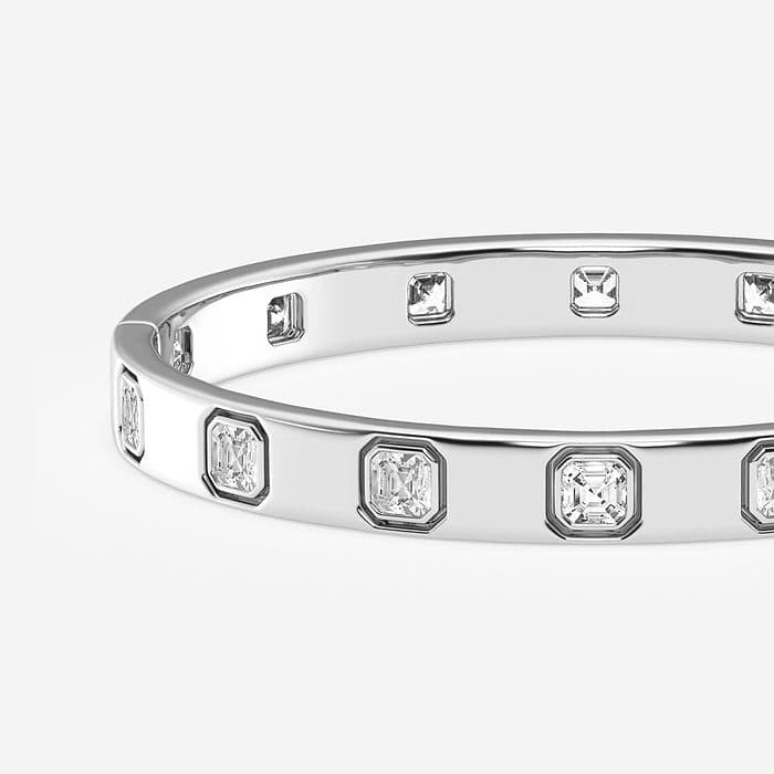 Asscher Bangle Bracelet