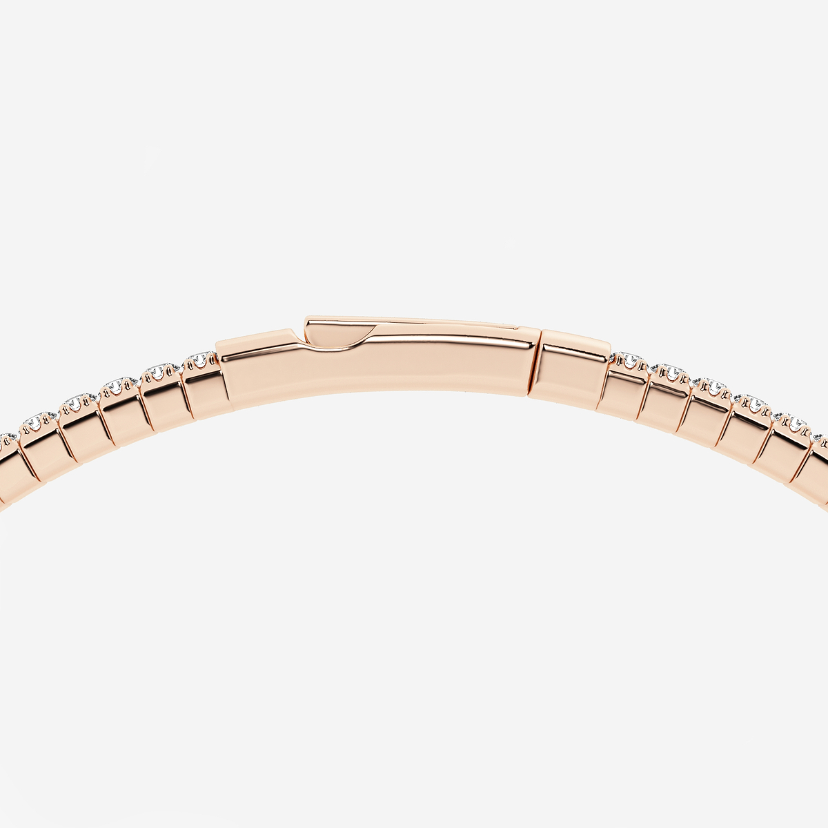 Additional Image 2 for  2 ctw Round Lab Grown Diamond Flex Bangle Bracelet - 7 Inches