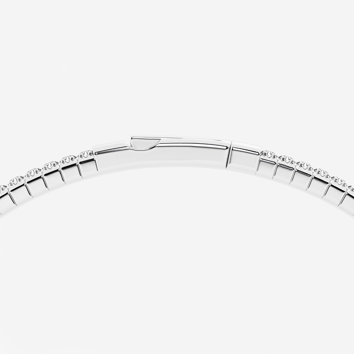 Additional Image 2 for  2 ctw Round Lab Grown Diamond Flex Bangle Bracelet - 7 Inches