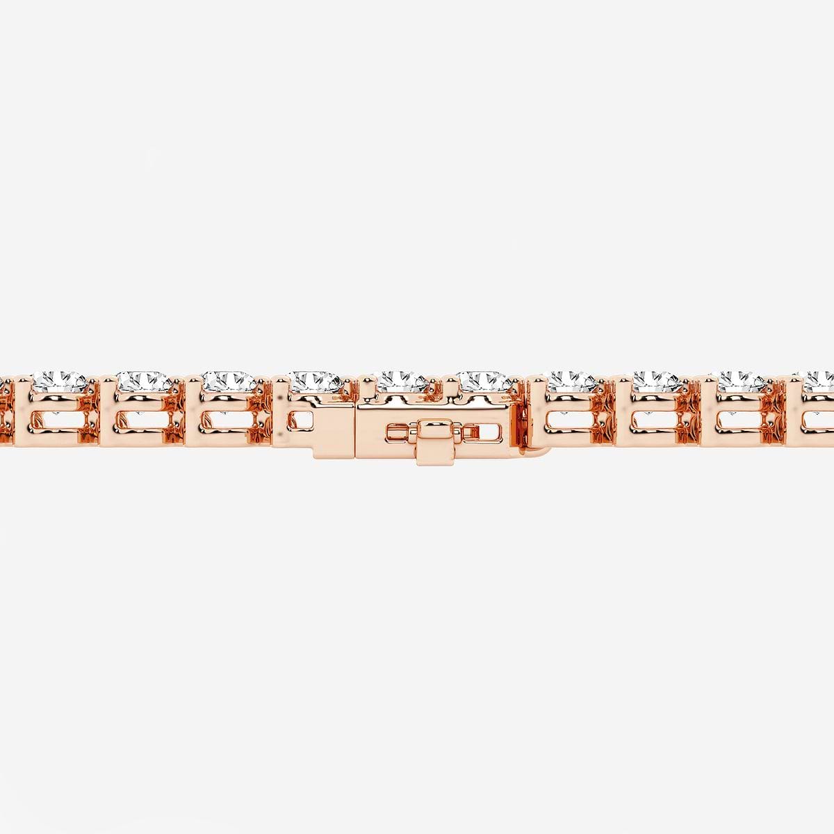 Additional Image 2 for  2 ctw Round Lab Grown Diamond Three-Prong Tennis Bracelet - 7 Inches