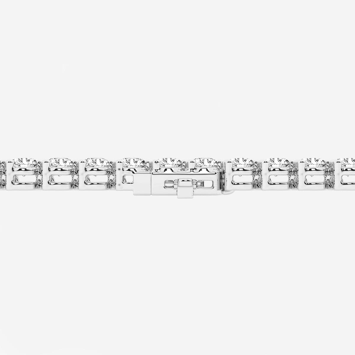 Additional Image 2 for  2 ctw Round Lab Grown Diamond Three-Prong Tennis Bracelet - 6.5 Inches
