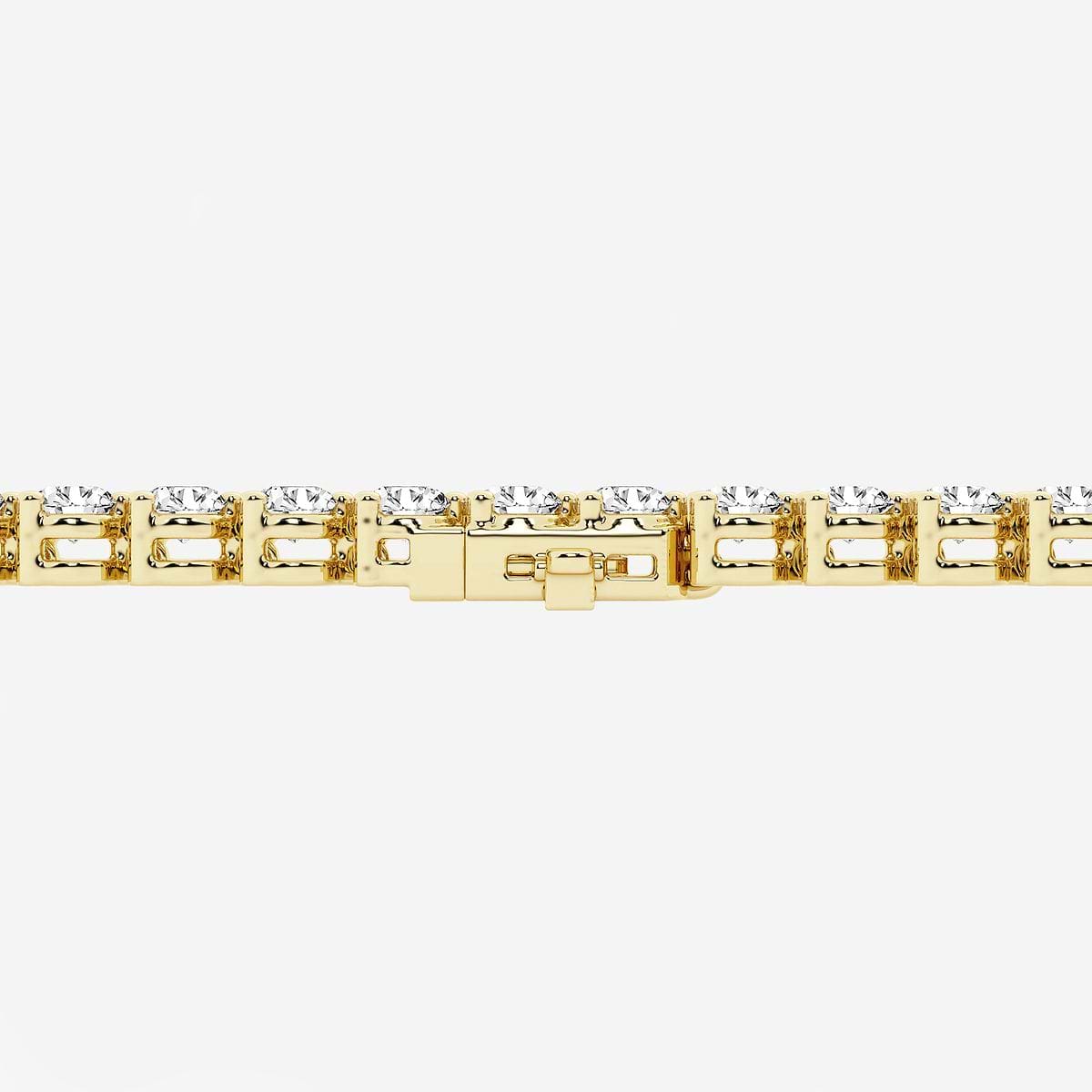 Additional Image 2 for  2 ctw Round Lab Grown Diamond Three-Prong Tennis Bracelet - 7.5 Inches