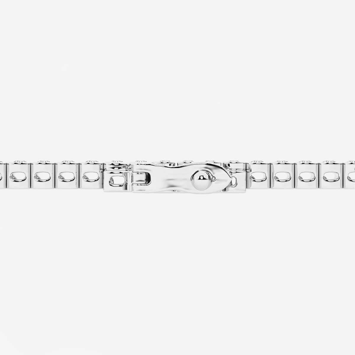 Additional Image 2 for  10 ctw Round Lab Grown Diamond Half Bezel Tennis Bracelet - 7 Inches