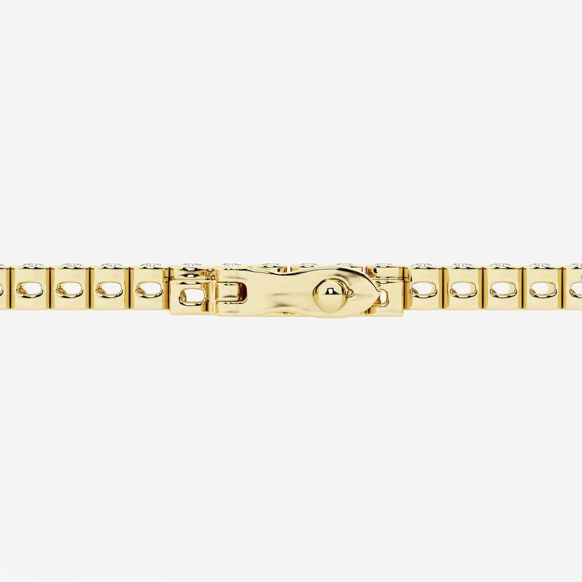 Additional Image 2 for  2 ctw Round Lab Grown Diamond Half Bezel Tennis Bracelet - 7 Inches
