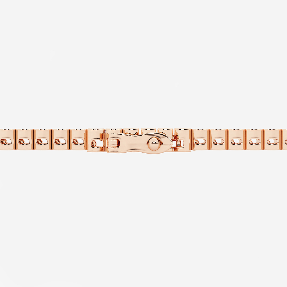 Additional Image 2 for  3 ctw Round Lab Grown Diamond Half Bezel Tennis Bracelet - 7 Inches