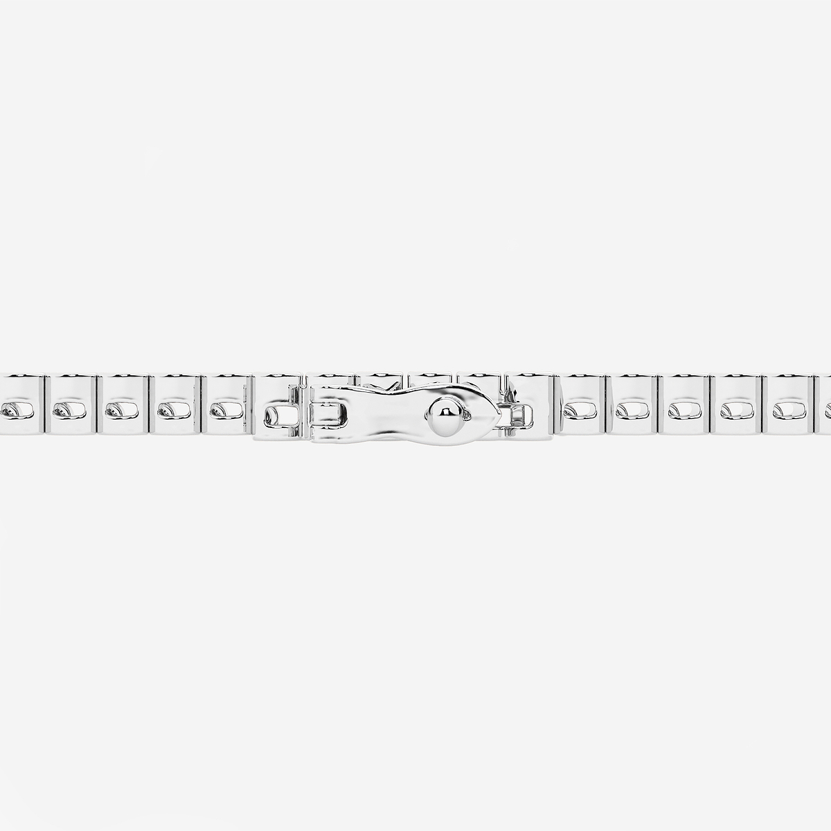 Additional Image 2 for  3 ctw Round Lab Grown Diamond Half Bezel Tennis Bracelet - 7 Inches