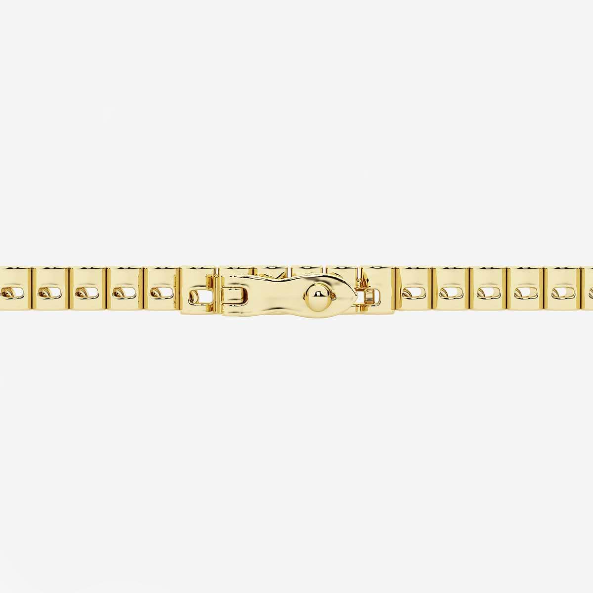 Additional Image 2 for  3 ctw Round Lab Grown Diamond Half Bezel Tennis Bracelet - 7 Inches