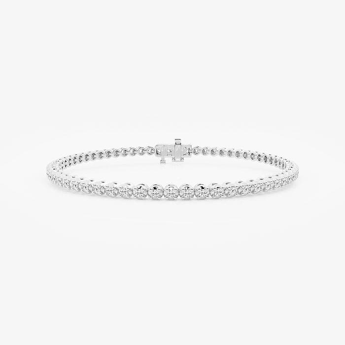 Four Prong Round Tennis Bracelet