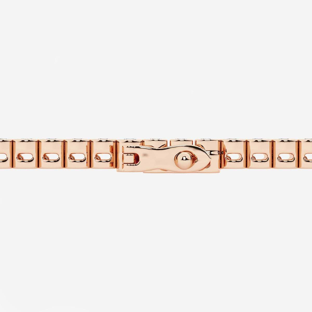 Additional Image 2 for  5 ctw Round Lab Grown Diamond Half Bezel Tennis Bracelet - 7 Inches