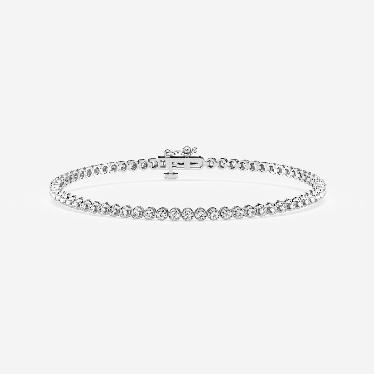 1 ctw Round Lab Grown Diamond Petite Tennis Bracelet - 7 Inches