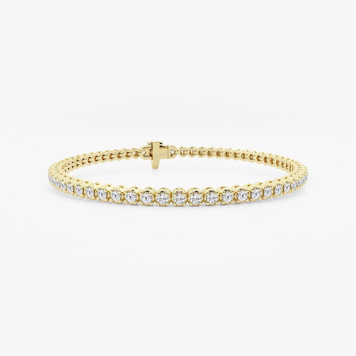 2 ctw Round Lab Grown Diamond Four-Prong Tennis Bracelet - 7 Inches
