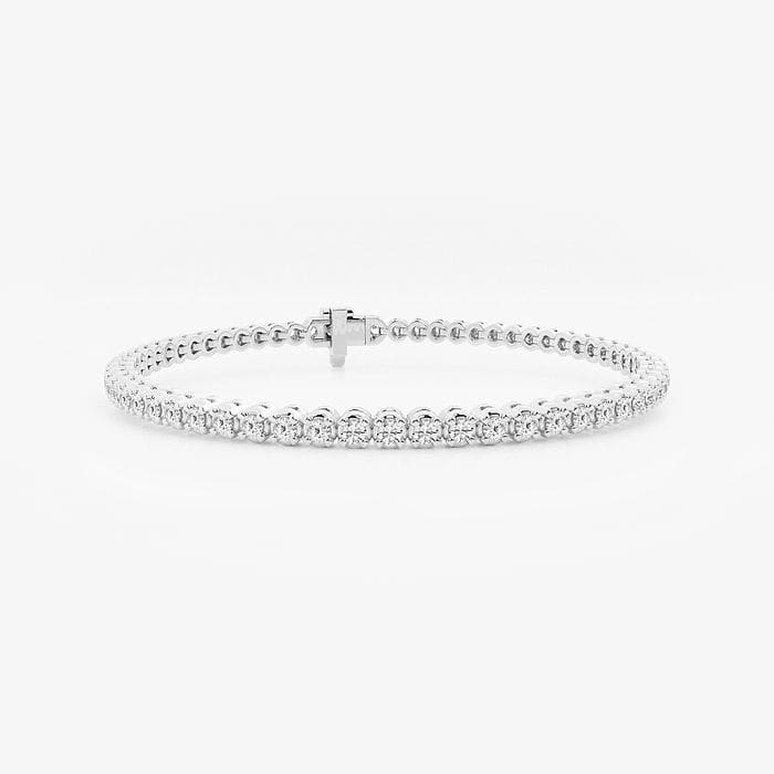 2 ctw Round Lab Grown Diamond Four-Prong Tennis Bracelet - 7 Inches