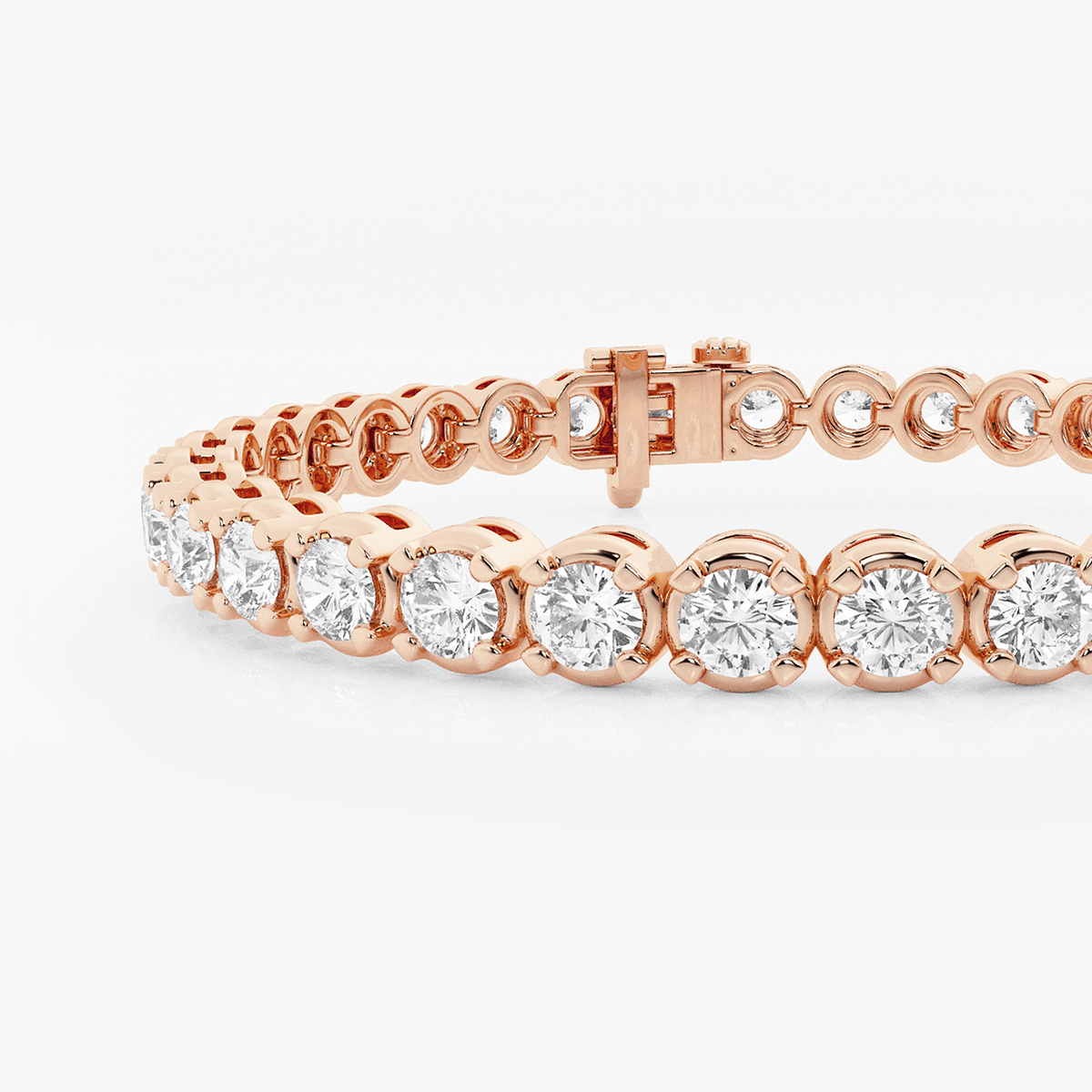 Additional Image 1 for  10 ctw Round Lab Grown Diamond Four-Prong Tennis Bracelet - 7 Inches
