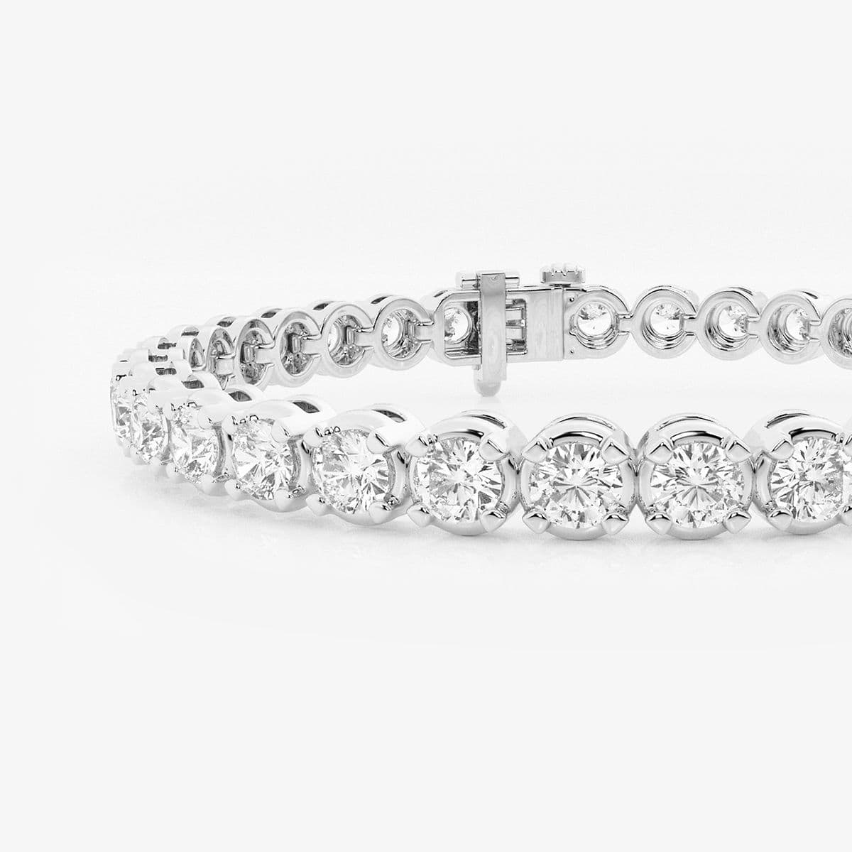 Additional Image 1 for  10 ctw Round Lab Grown Diamond Four-Prong Tennis Bracelet - 7 Inches