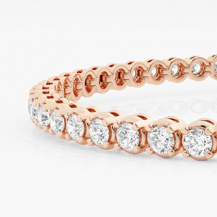 Four Prong Round Tennis Bracelet