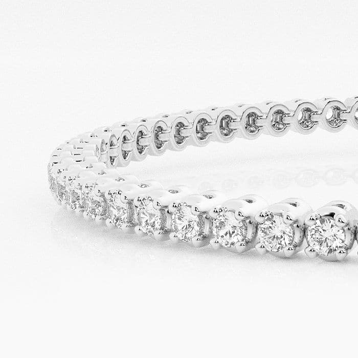 Four Prong Round Tennis Bracelet