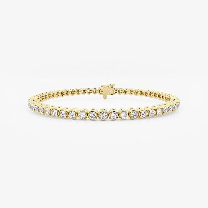 Four Prong Round Tennis Bracelet