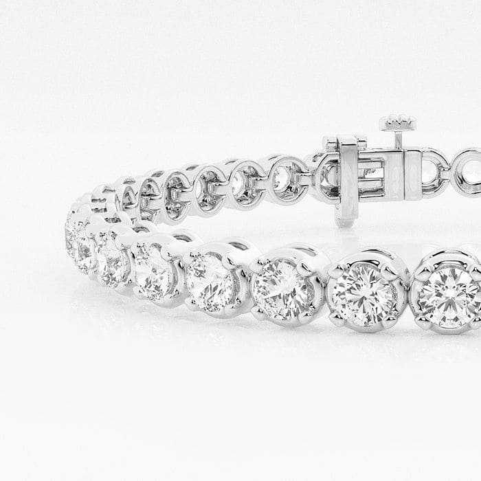 Four Prong Round Tennis Bracelet