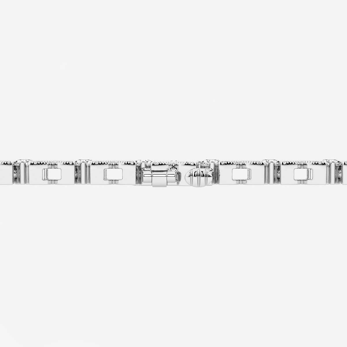 Additional Image 2 for  4 ctw Round Lab Grown Diamond X+O Fashion Bracelet - 7 Inches