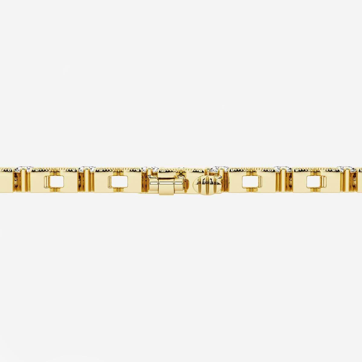 Additional Image 2 for  4 ctw Round Lab Grown Diamond X+O Fashion Bracelet - 7 Inches