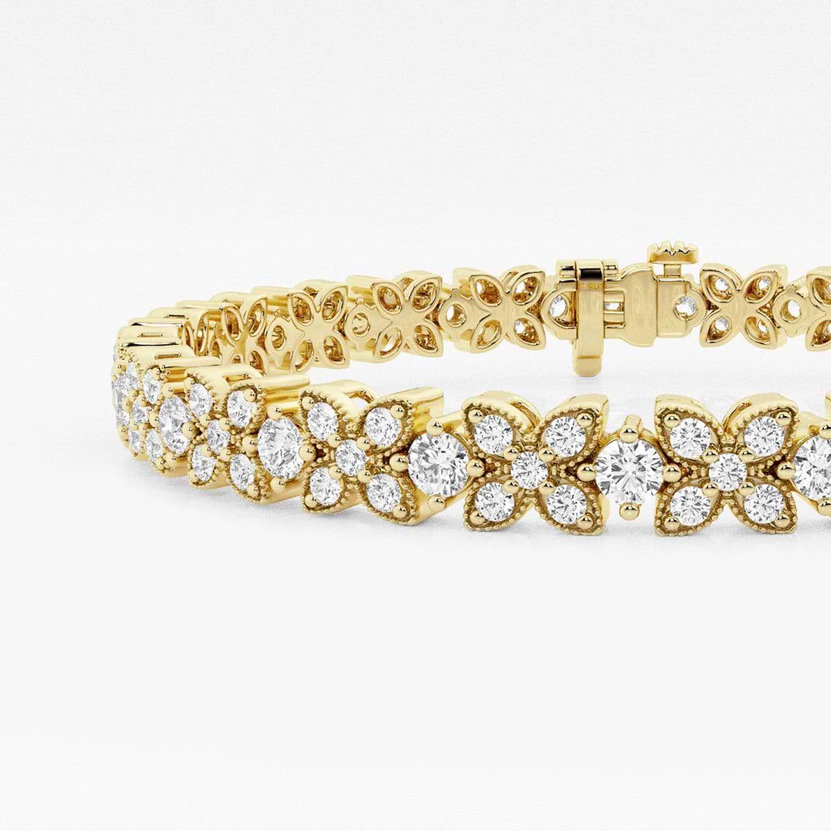 Additional Image 1 for  4 ctw Round Lab Grown Diamond X+O Fashion Bracelet - 7 Inches
