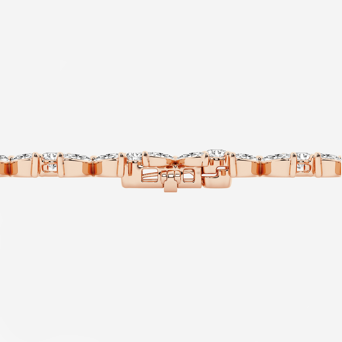 Additional Image 2 for  17 7/8 ctw Marquise Lab Grown Diamond Flower Bracelet - 7 Inches
