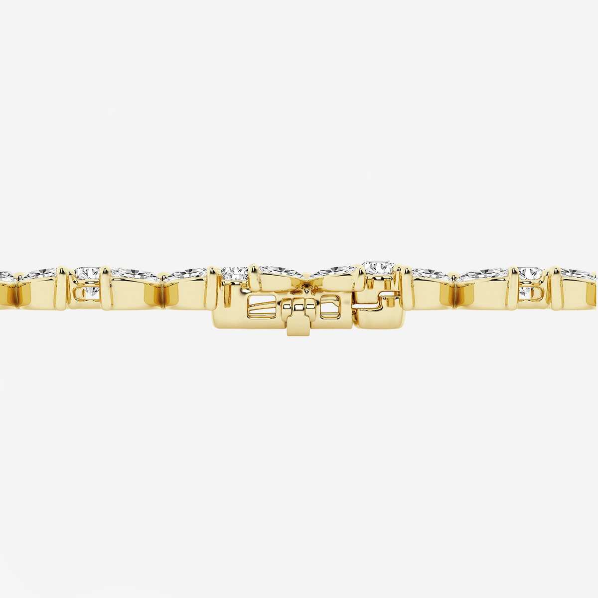Additional Image 2 for  17 7/8 ctw Marquise Lab Grown Diamond Flower Bracelet - 7 Inches