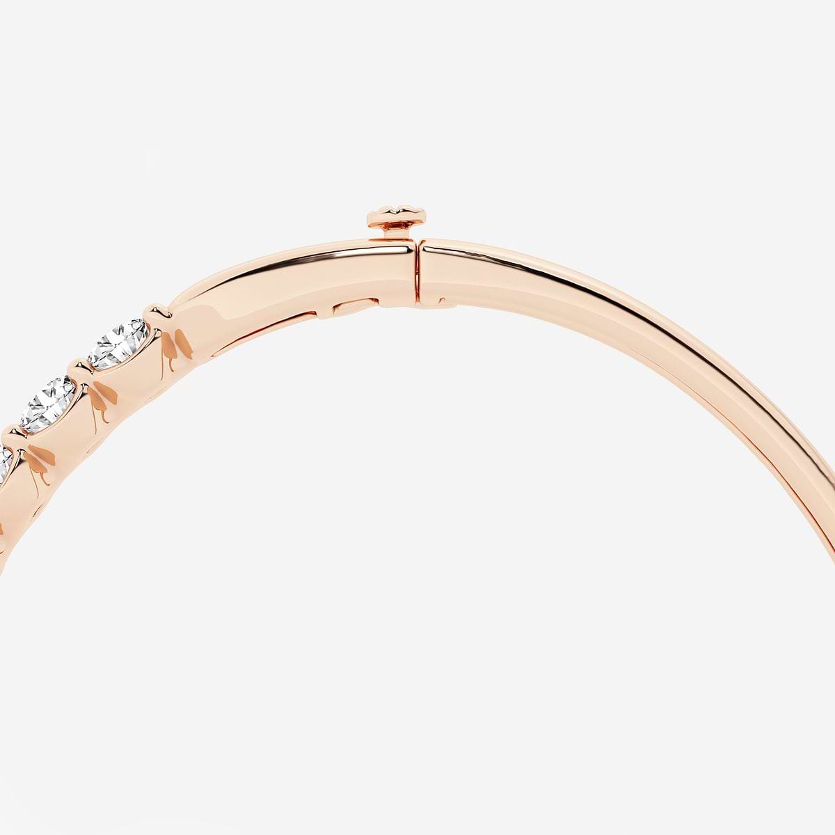 Additional Image 2 for  5 ctw Round Lab Grown Diamond Bangle Bracelet - 7 Inches