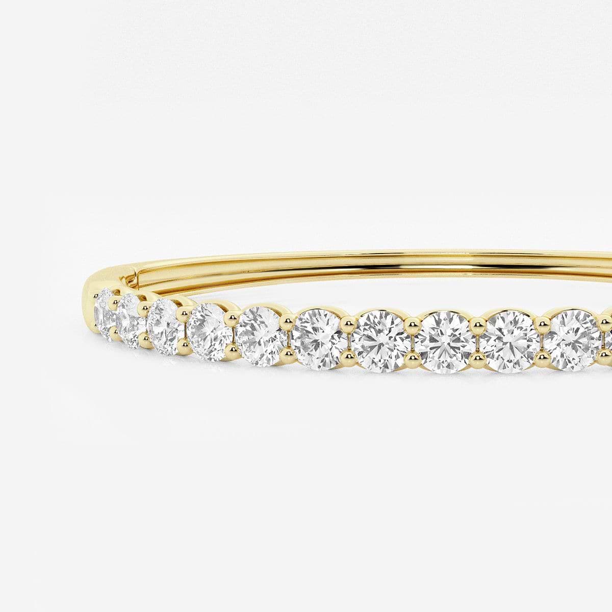 Additional Image 1 for  5 ctw Round Lab Grown Diamond Bangle Bracelet - 7 Inches