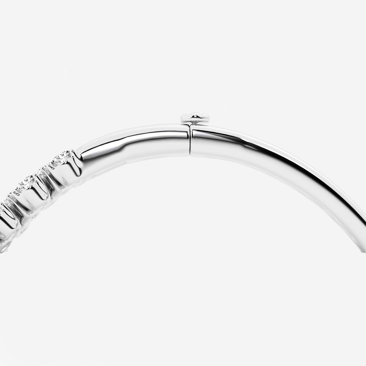Additional Image 3 for  Badgley Mischka 5 3/4 ctw Marquise and Pear Lab Grown Diamond Bangle Bracelet Platinum 7 Inches