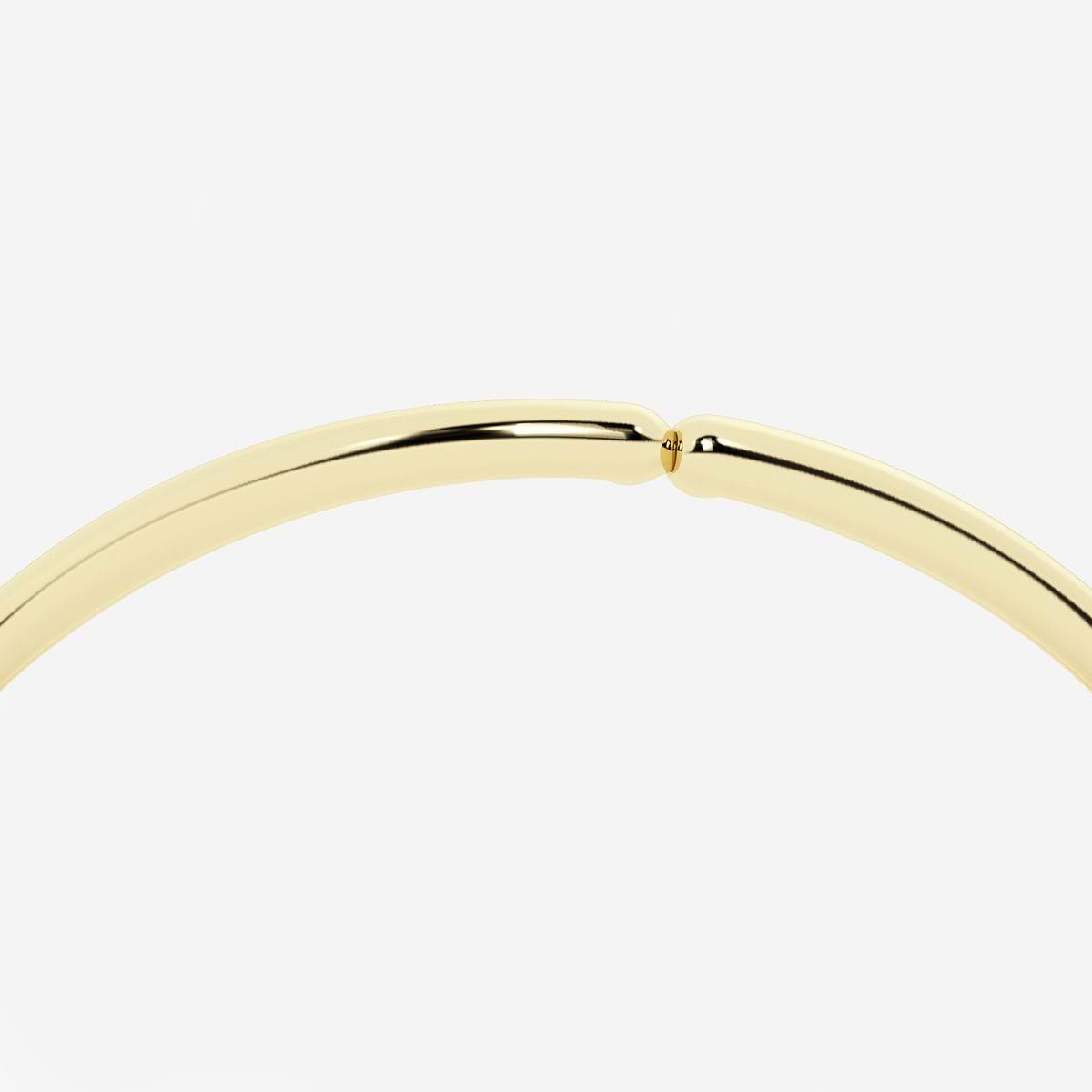 Additional Image 2 for  näas Eärth 1/2 ctw Round Lab Grown Diamond Wavy Bangle Bracelet - 7 Inches