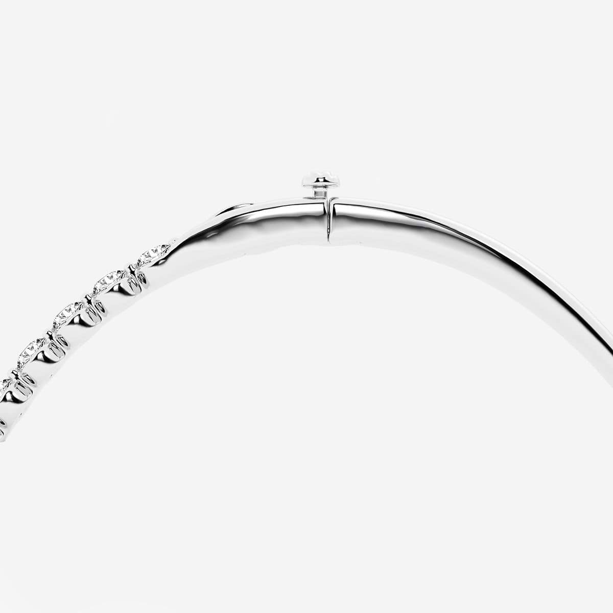 Additional Image 2 for  näas Ethereal 2 ctw Round Lab Grown Diamond Bold Bangle Bracelet