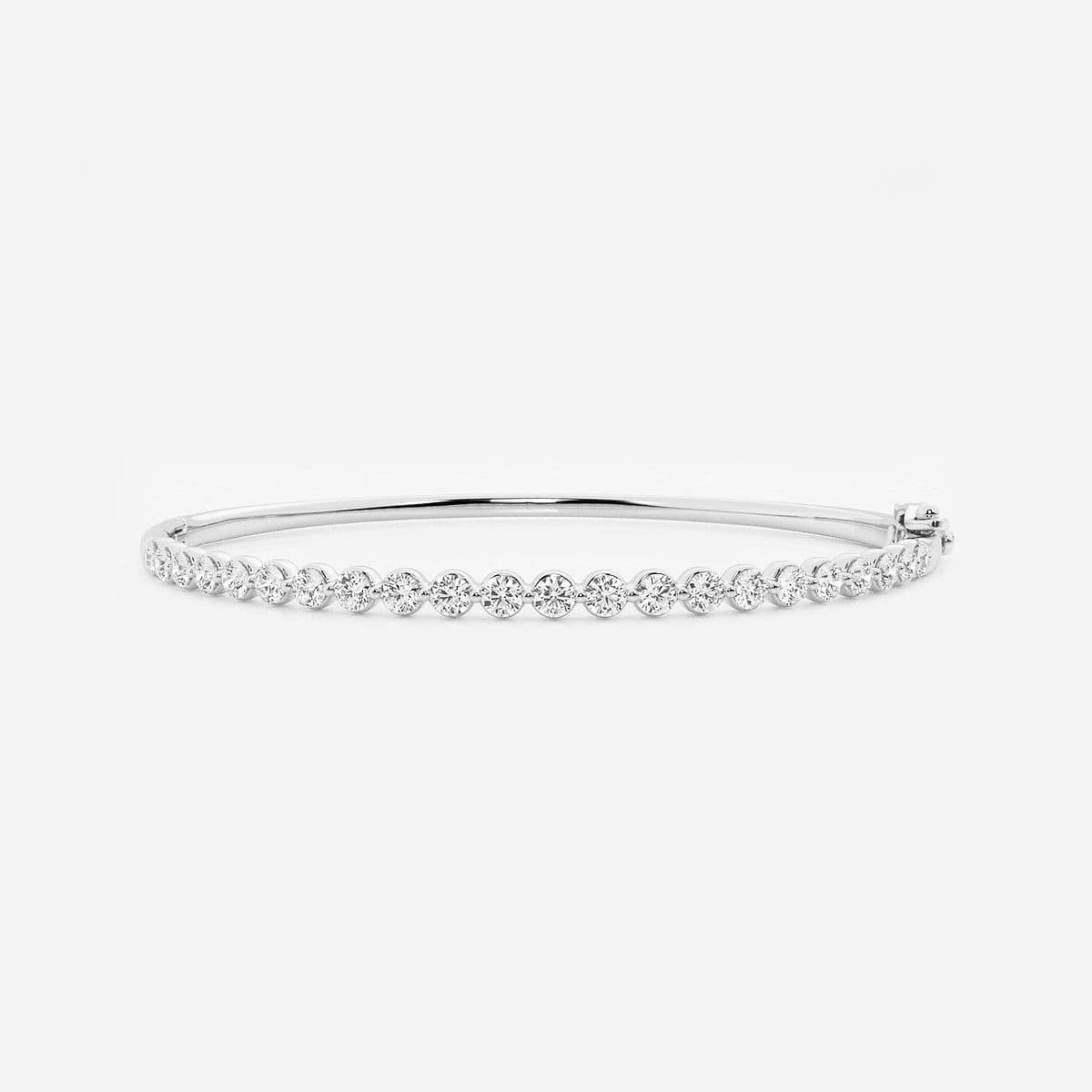 näas Ethereal 2 ctw Round Lab Grown Diamond Bold Bangle Bracelet