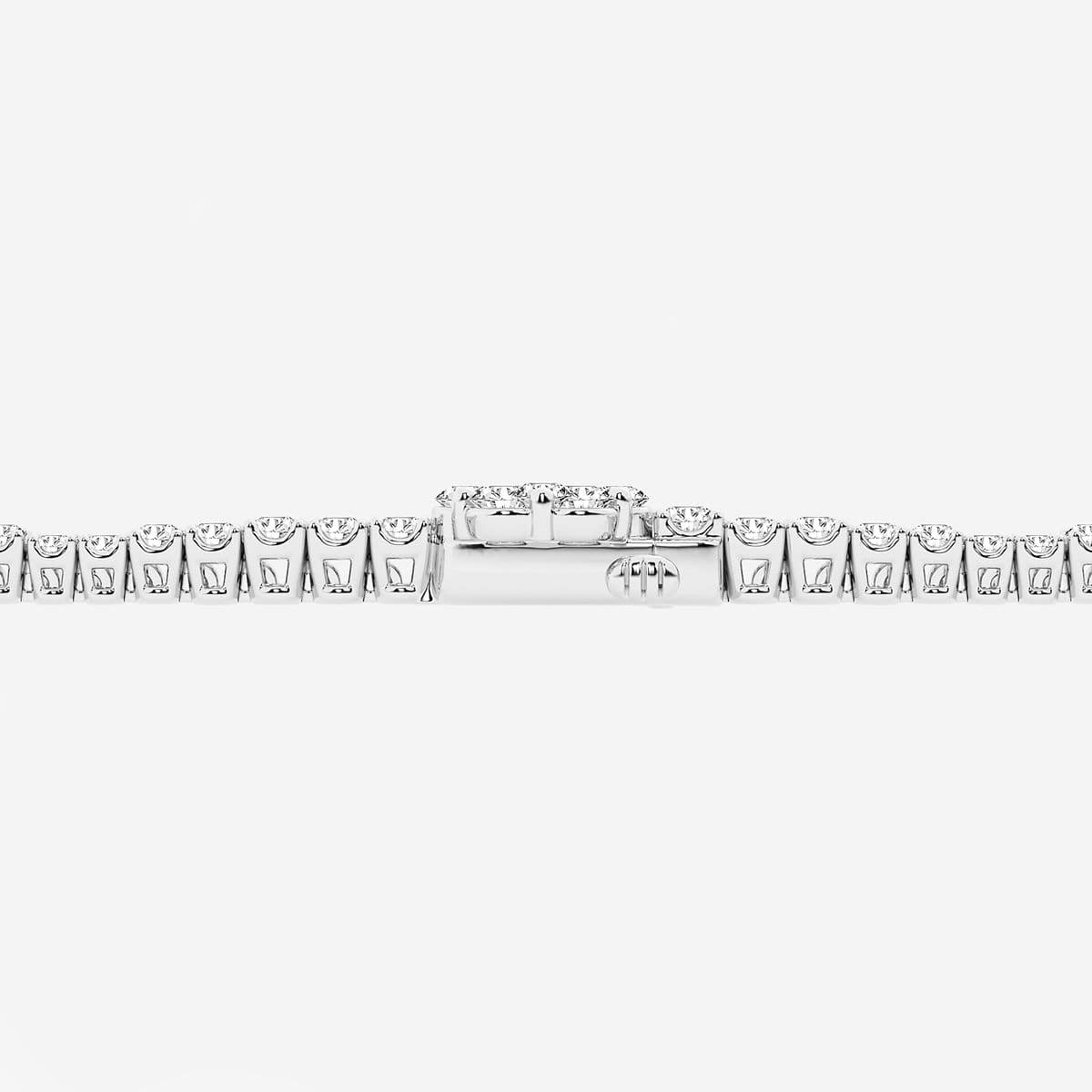 Additional Image 2 for  7 ctw Round Lab Grown Diamond Shared Prong Fashion Bracelet - 7 Inches