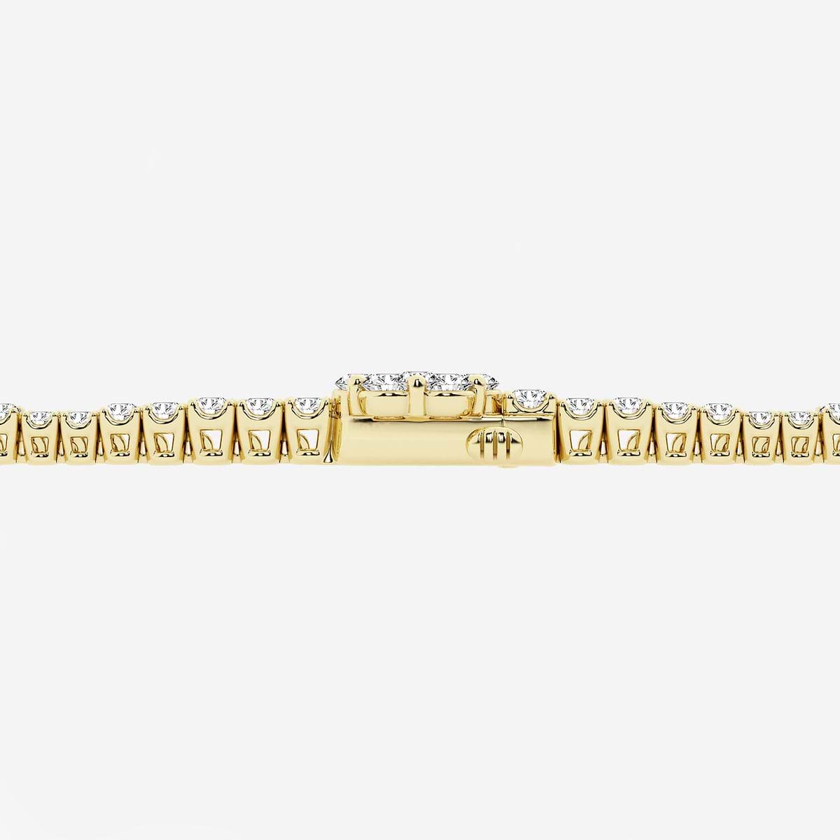 Additional Image 2 for  7 ctw Round Lab Grown Diamond Shared Prong Fashion Bracelet - 7 Inches