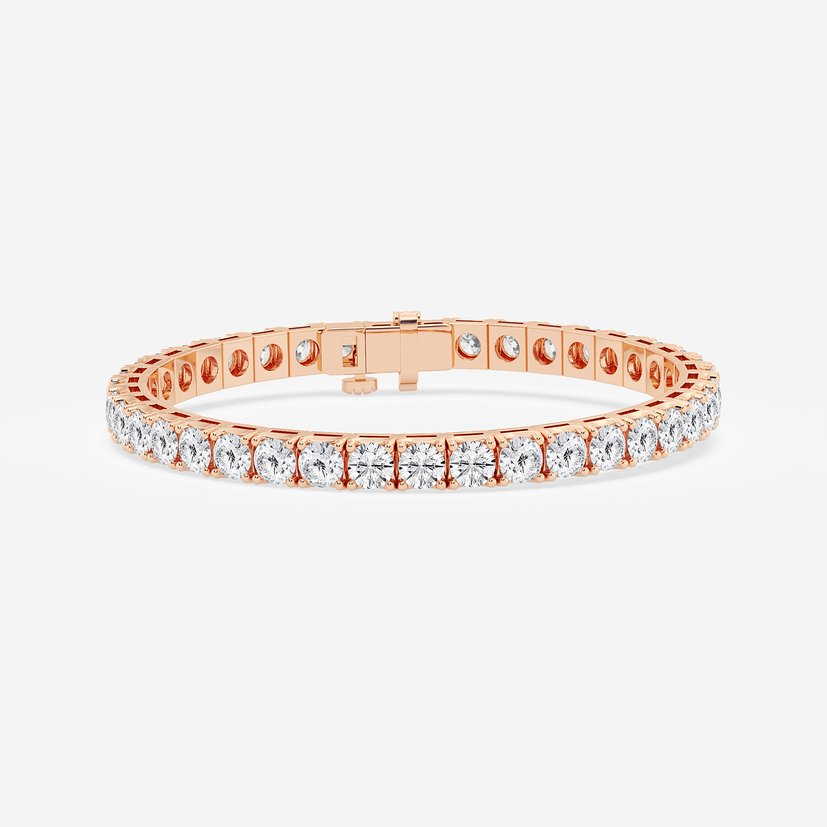 15 ctw Round Lab Grown Diamond Four-Prong Tennis Bracelet - 6.5 Inches