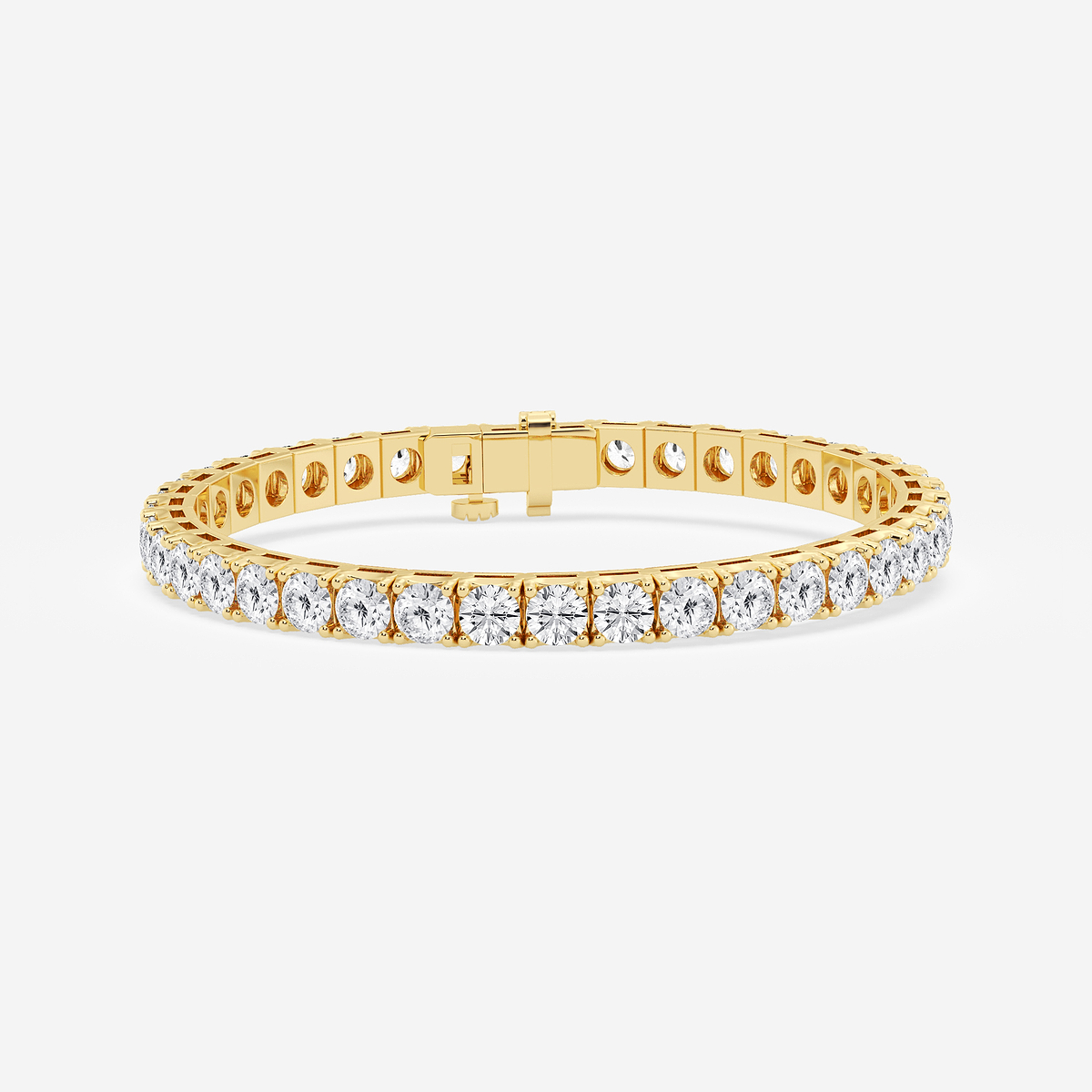 15 ctw Round Lab Grown Diamond Four-Prong Tennis Bracelet - 6.5 Inches