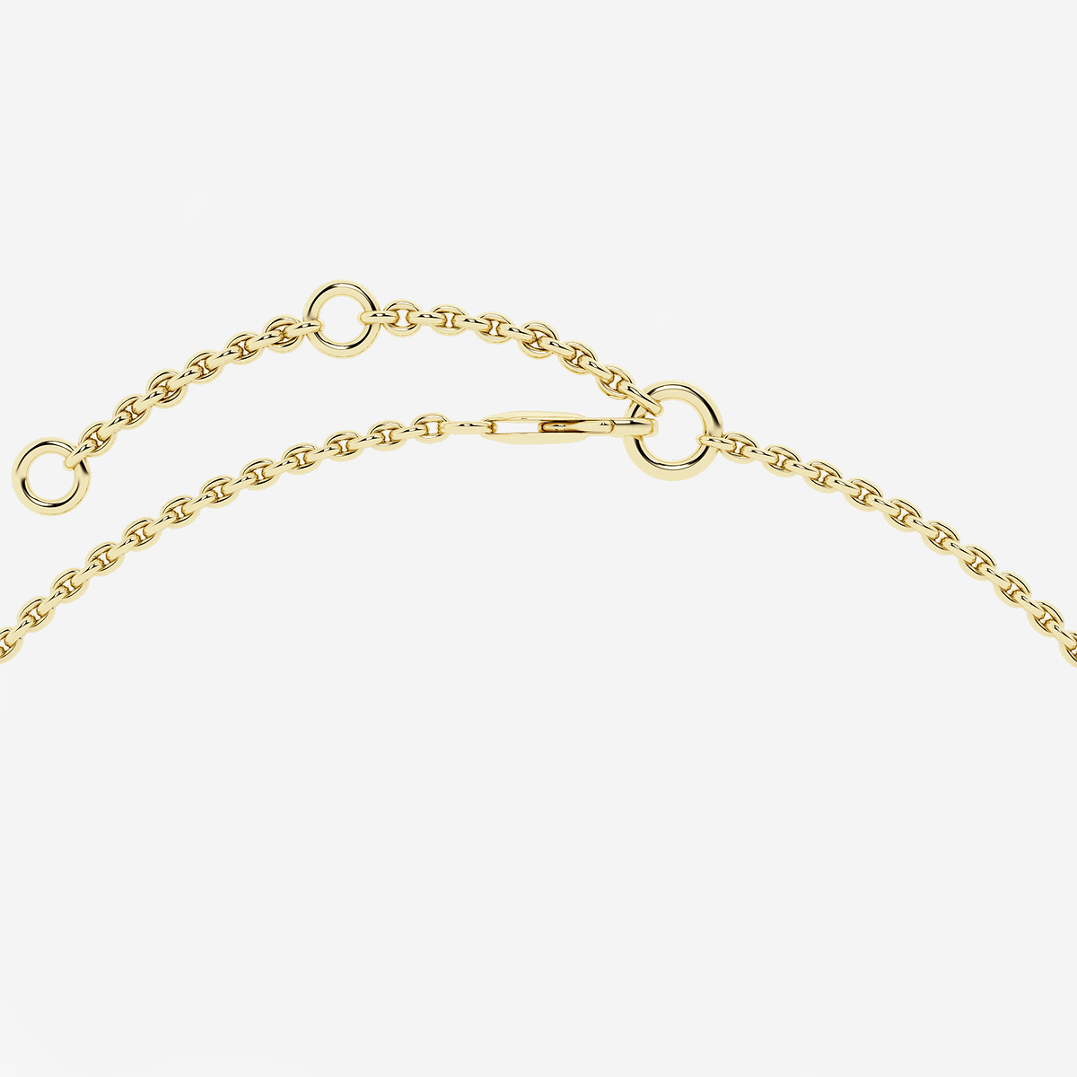 Additional Image 2 for  1/3 ctw Round Lab Grown Diamond Petite Double Pave Heart Bracelet Chain Bracelet