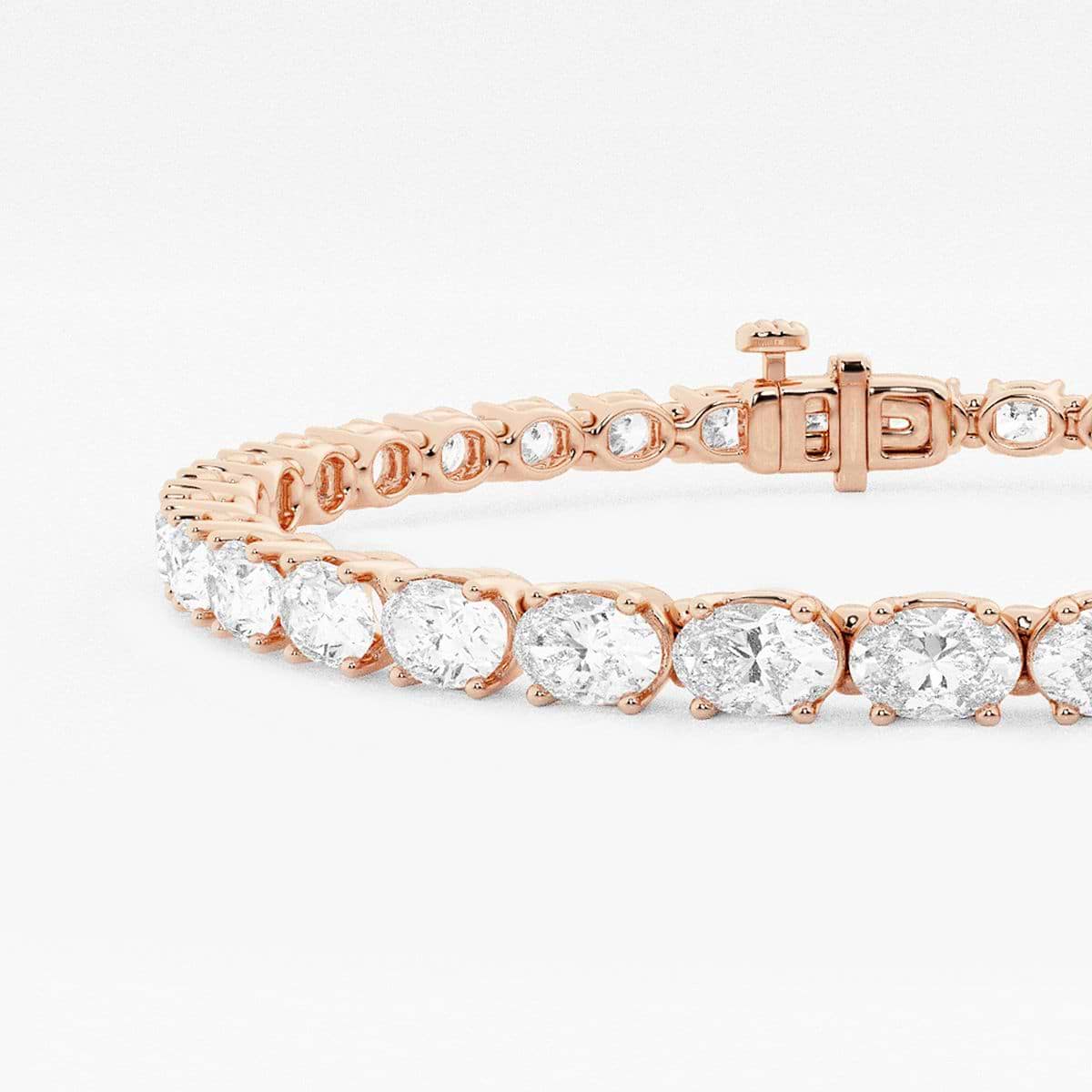 Additional Image 1 for  7 ctw Oval Lab Grown Diamond East-West Tennis Bracelet - 7 Inches