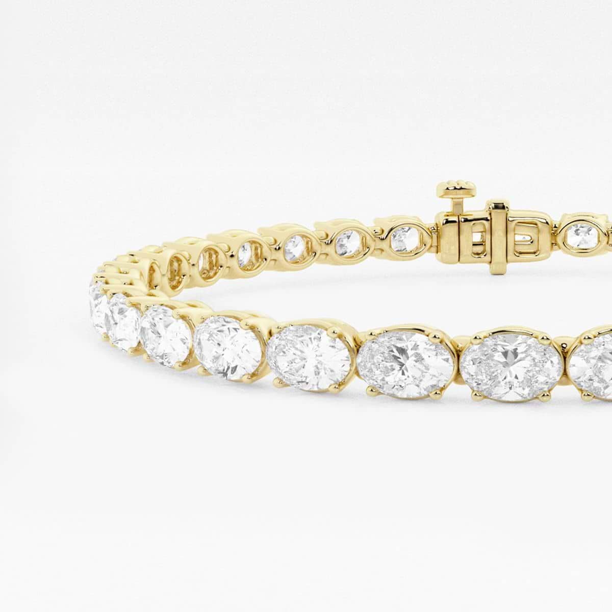 Additional Image 1 for  8 ctw Oval Lab Grown Diamond East-West Tennis Bracelet - 7 Inches