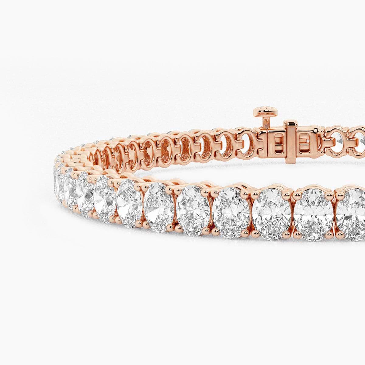 Additional Image 1 for  9 ctw Oval Lab Grown Diamond Tennis Bracelet - 7 Inches