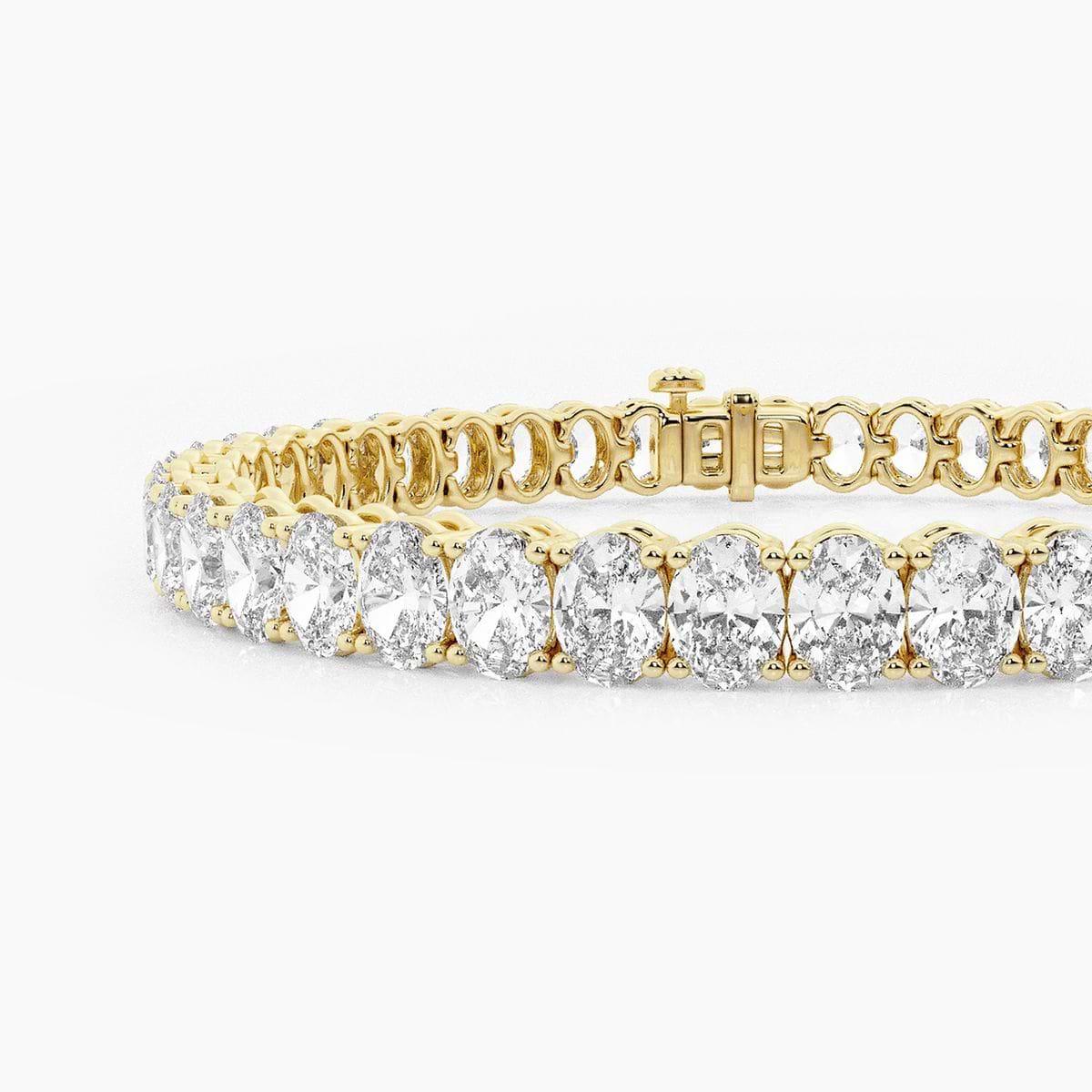 Additional Image 1 for  12 ctw Oval Lab Grown Diamond Tennis Bracelet - 7 Inches