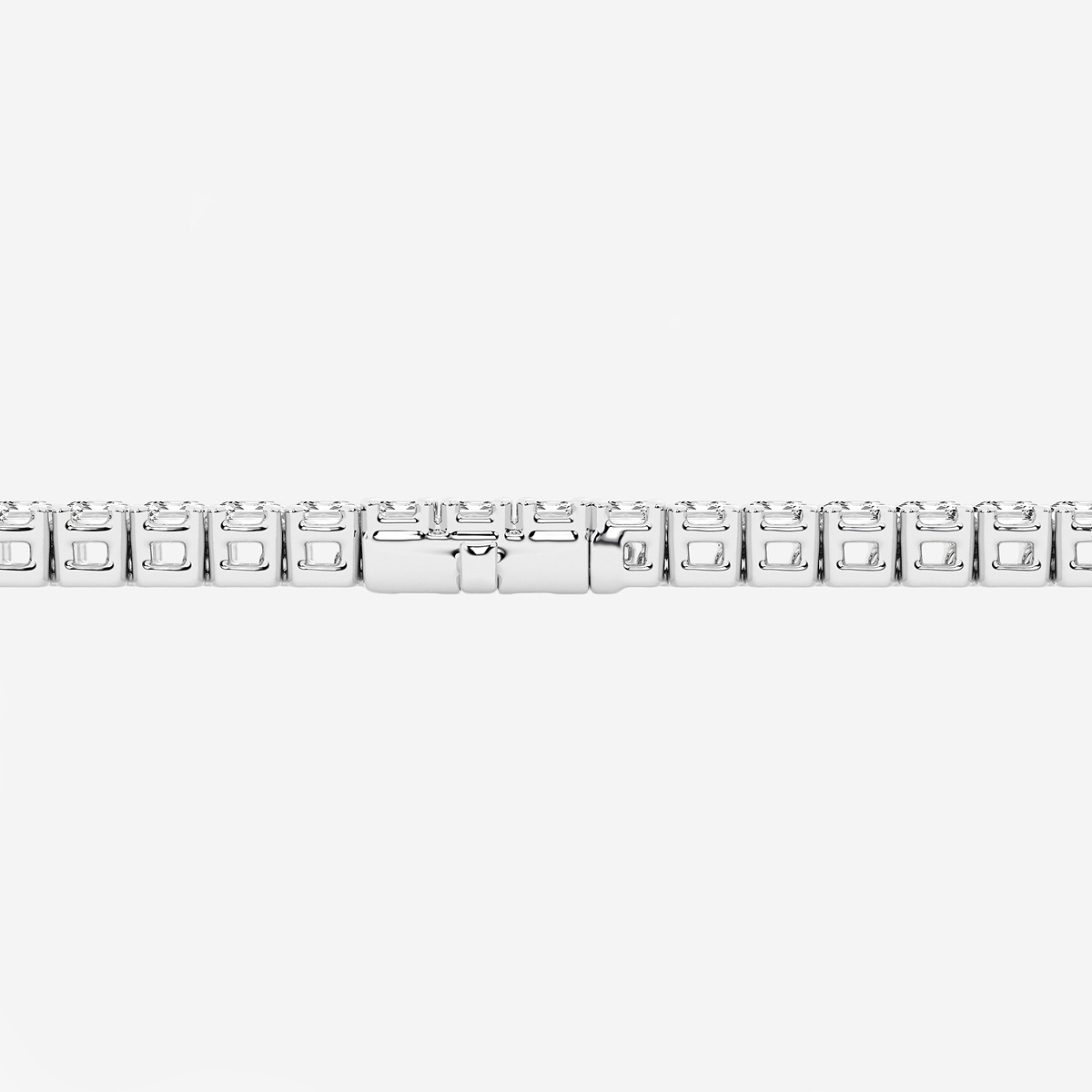Additional Image 2 for  10 ctw Emerald Lab Grown Diamond Tennis Bracelet - 6 Inches