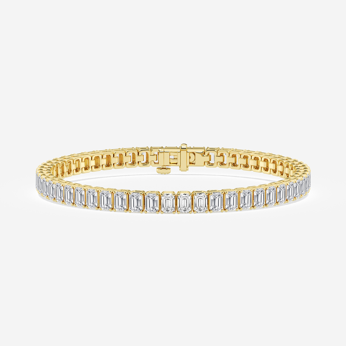 12 ctw Emerald Lab Grown Diamond Tennis Bracelet - 7 Inches