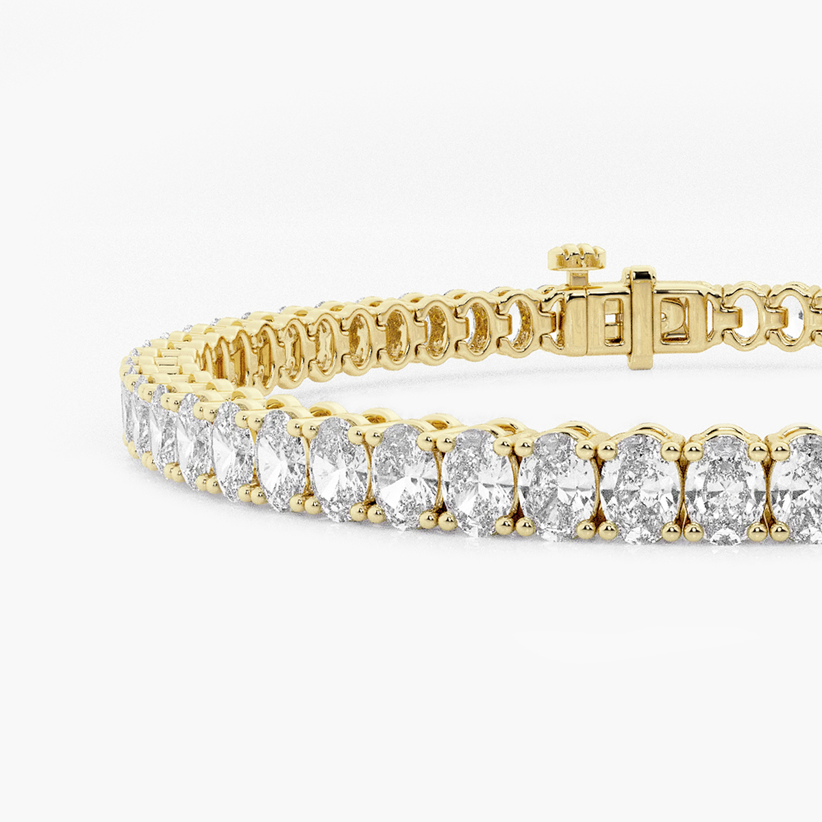 Additional Image 1 for  5 ctw Oval Lab Grown Diamond Tennis Bracelet - 7.5 Inches
