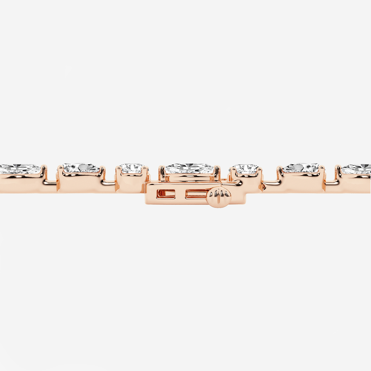 Additional Image 2 for  8 2/3 ctw Multi-Shape Lab Grown Diamond Alternating Bracelet 7 Inches